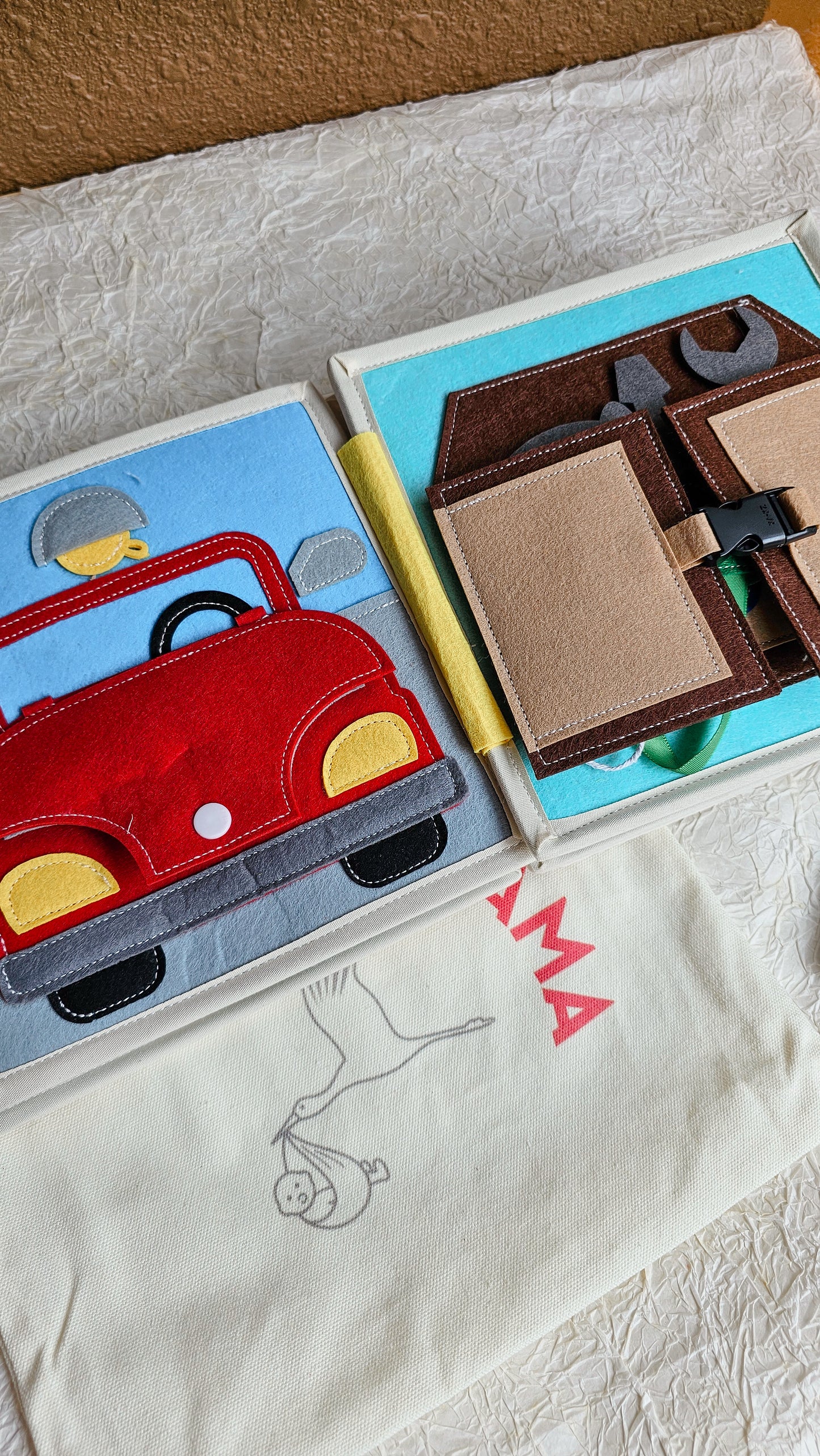 Wheels in Motion Busy Book