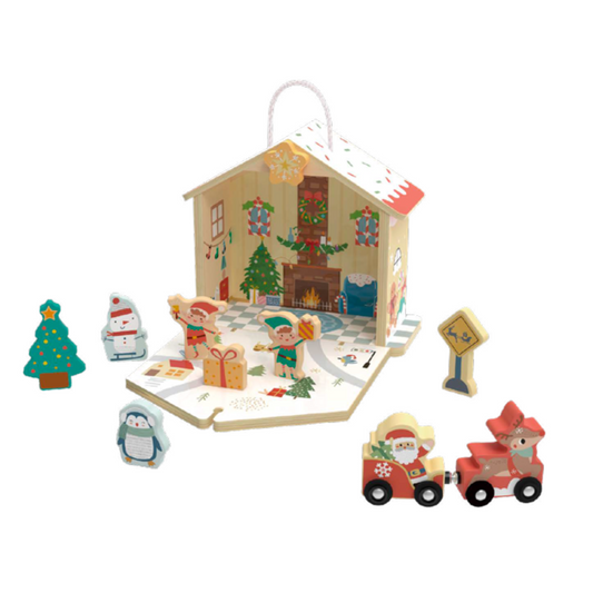 Portable Doll House - Christmas