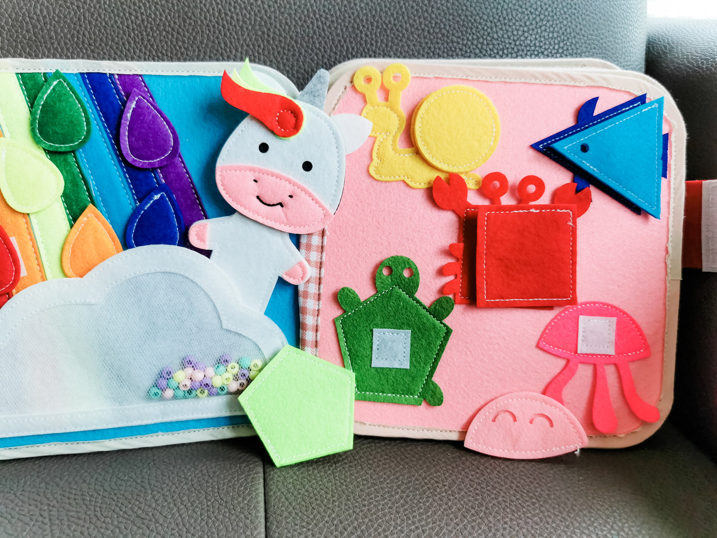 Friendly Hedgehog Toddler Busy Book