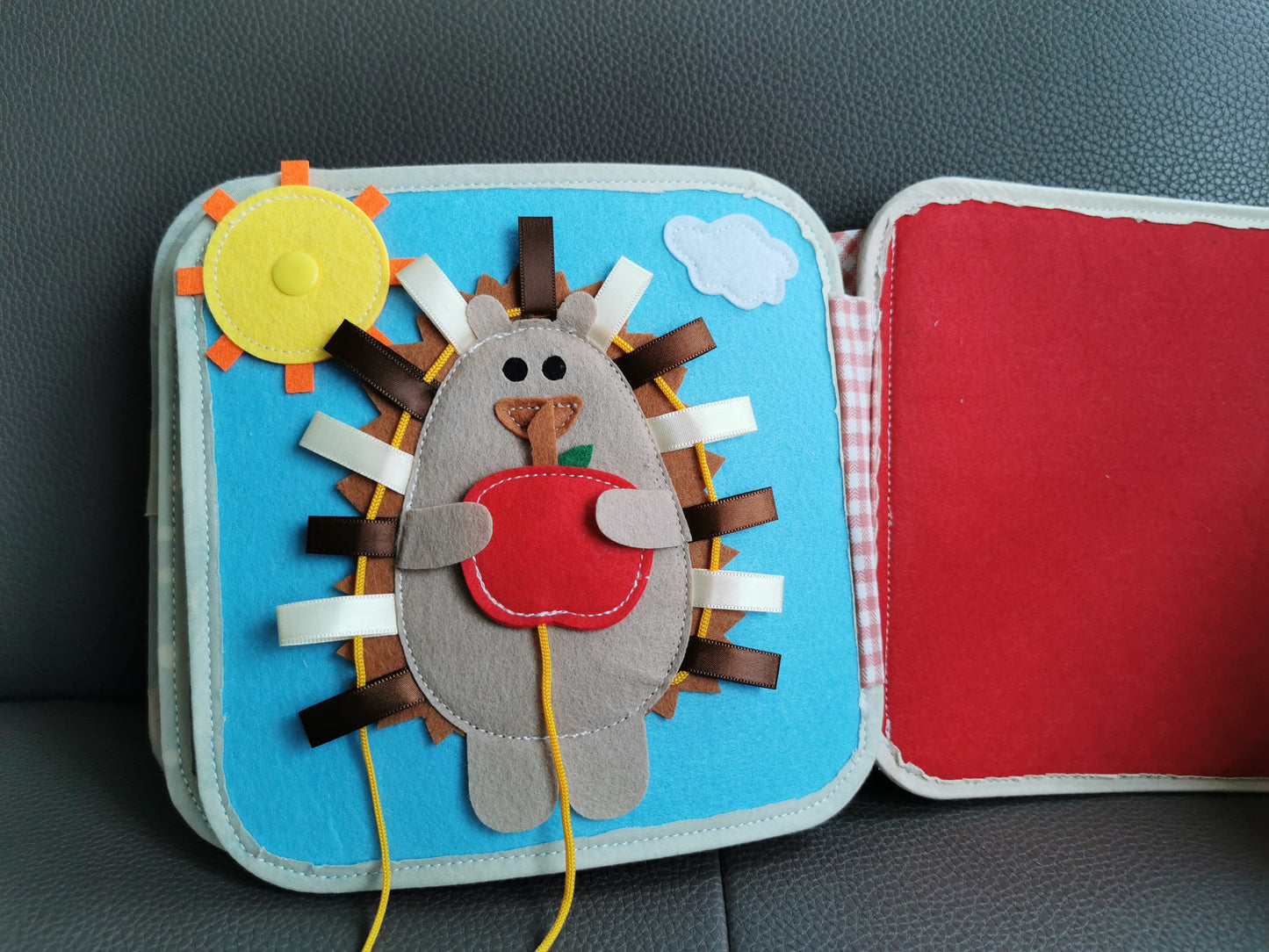 Friendly Hedgehog Toddler Busy Book