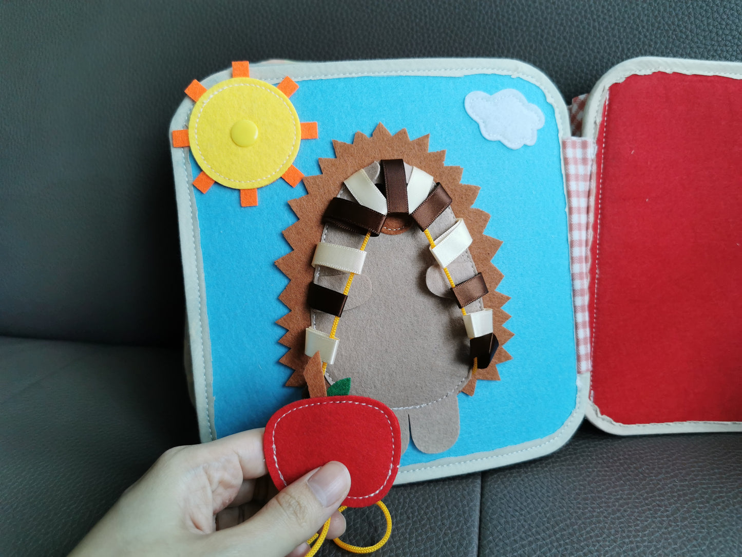 Friendly Hedgehog Toddler Busy Book