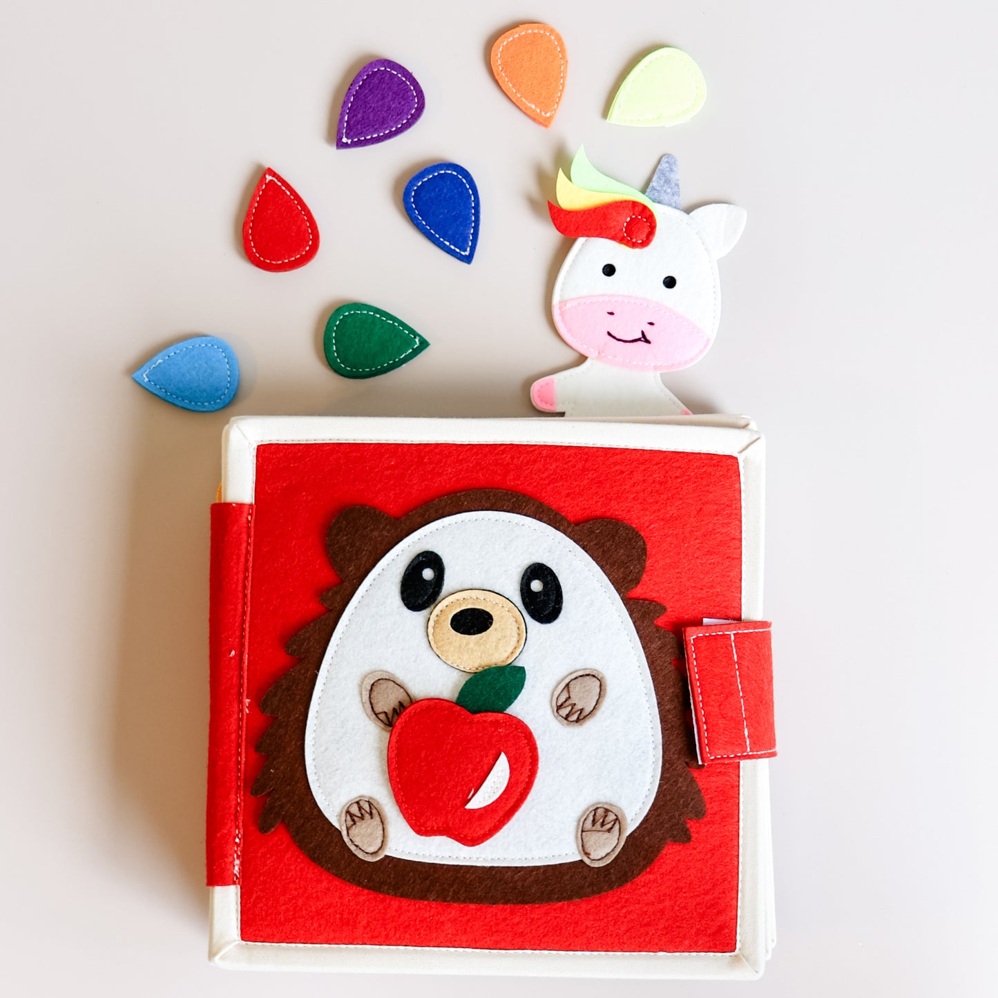 Friendly Hedgehog Toddler Busy Book