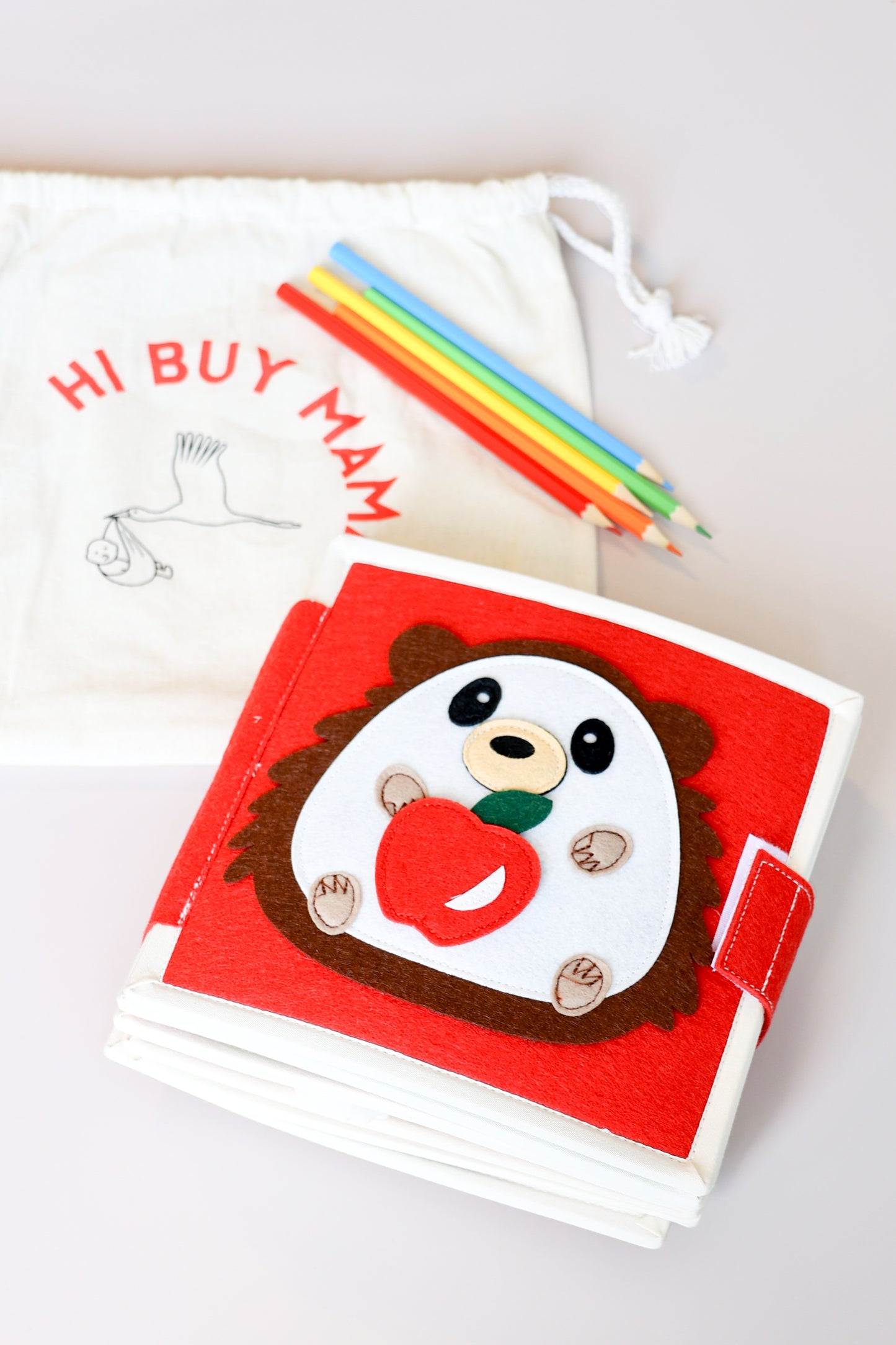 Friendly Hedgehog Toddler Busy Book