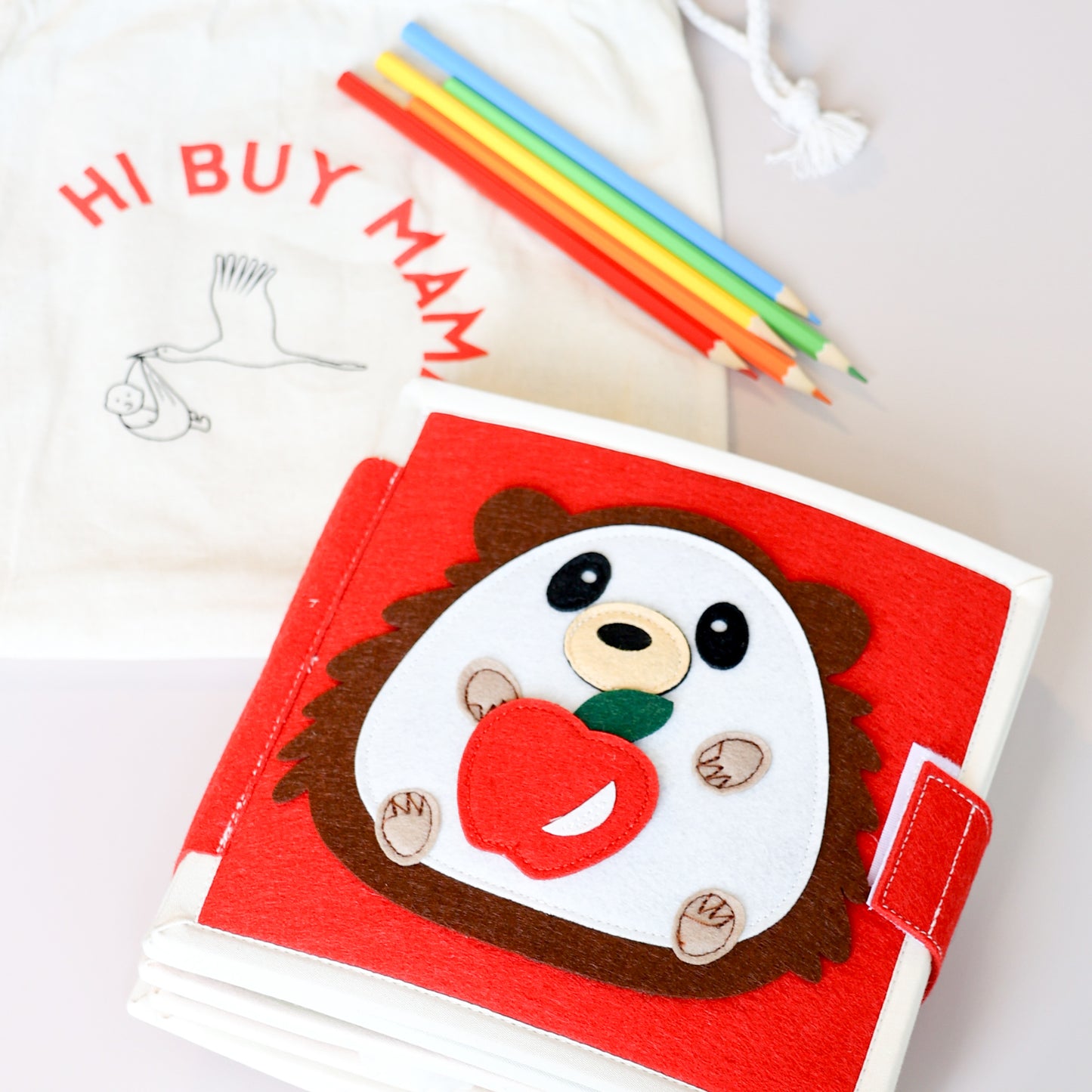 Friendly Hedgehog Toddler Busy Book