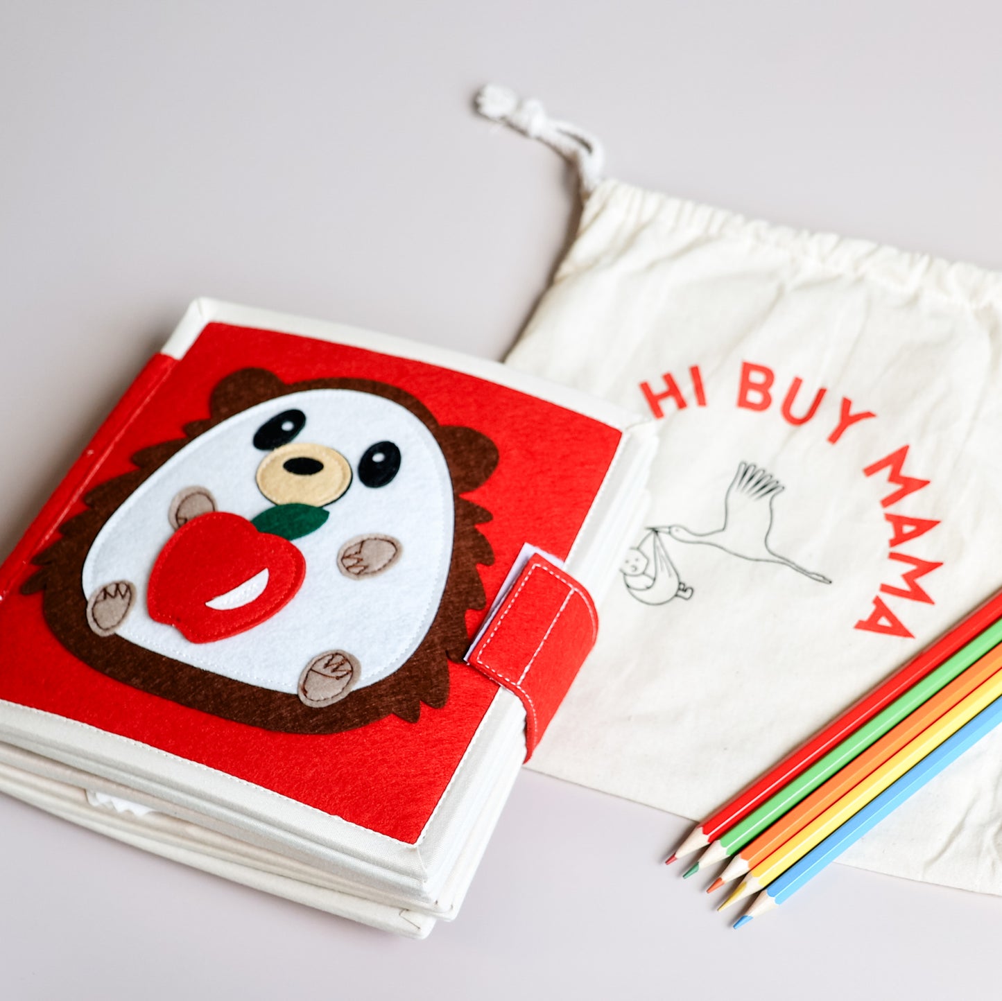 Friendly Hedgehog Toddler Busy Book